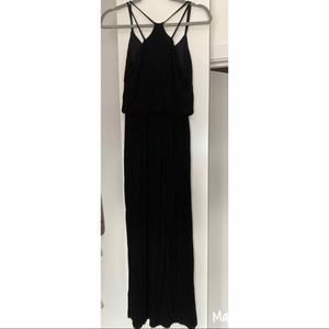 Papermoon black maxi dress, size XSP